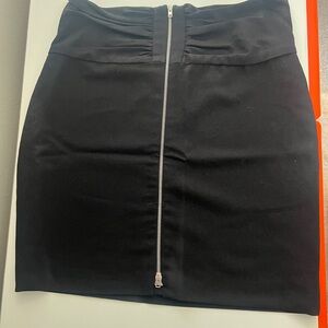 IRO Black Pencil Skirt with Zipper French Size 38